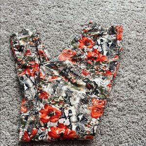 Floral and Snake Print Leggings